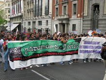 Estudiantes anti-Bolonia se manifiestan en Madrid