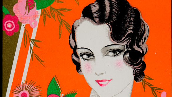 Etiqueta comercial del perfume 'Aux Fleurs de France' (1920)