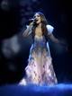 Sabina Babayeva of Azerbaijan performs her song 