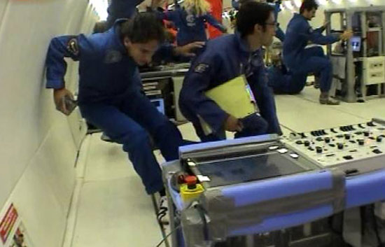 Experimentos realizados en estado de ingravidez