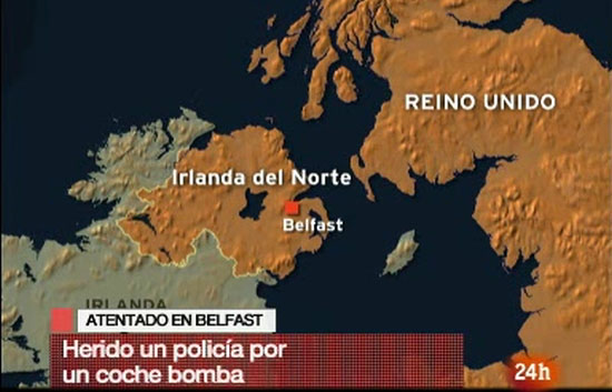 Un polic&iacute;a norirland&eacute;s, grave al explotar una bomba en su coche 