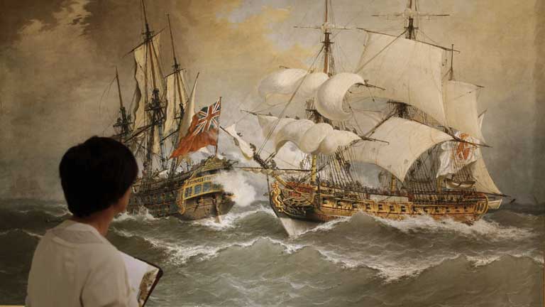 Una exposición en el Museo Naval reconoce el valor del almirante Blas de Lezo