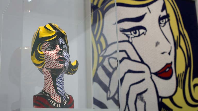 El norteamericano Roy Lichtenstein expone sus obras en París