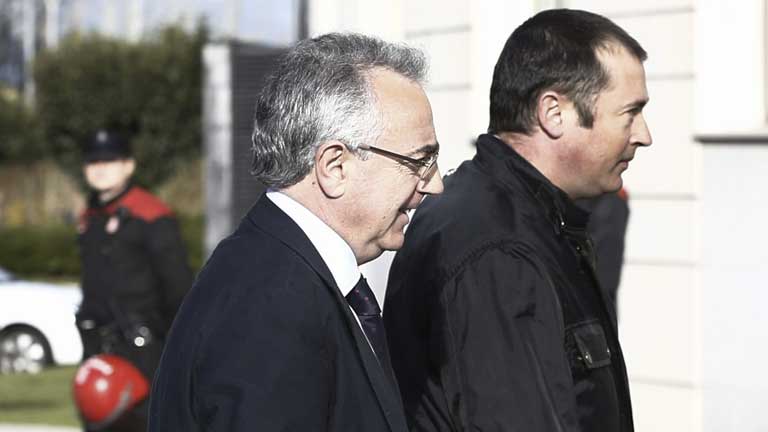 Ir al Video&nbsp;El expresidente de Navarra y de UPN declara en la Audiencia Provincial