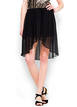 Falda asim&eacute;trica y transparente de Mango (25,99&euro;)