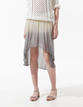 Falda transparente en colores piedra de Zara (29,95&euro;)
