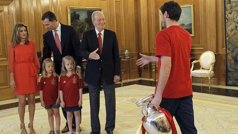 La Familia Real recibe a la Roja en La Zarzuela