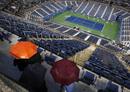 Las gradas del Arthur Ashe Stadium se vaciaron r&aacute;pidamente, porque las previsiones anunciaban tormentas durante m&aacute;s de una hora.