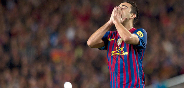 El centrocampista del F.C. Barcelona, Xavi Hern&aacute;ndez.