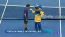 Ir al Video&nbsp;Federer se arranca a bailar en Brasil