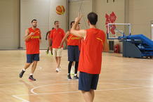Felipe Reyes durante la sesi&oacute;n