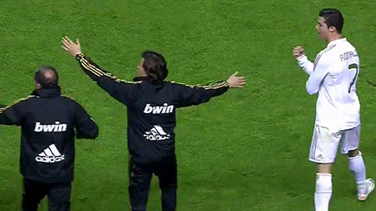 Los feos gestos de Cristiano