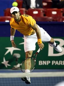 Fernando Verdasco, durante el Masters 1.000 de Bercy.