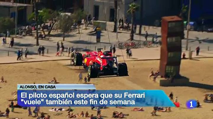 El Ferrari de Alonso llega "volando" a Montmel&oacute;