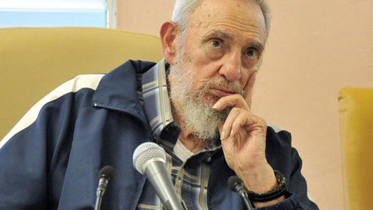 Fidel Castro recuerda a Hugo Ch&aacute;vez en su reaparici&oacute;n p&uacute;blica en Cuba