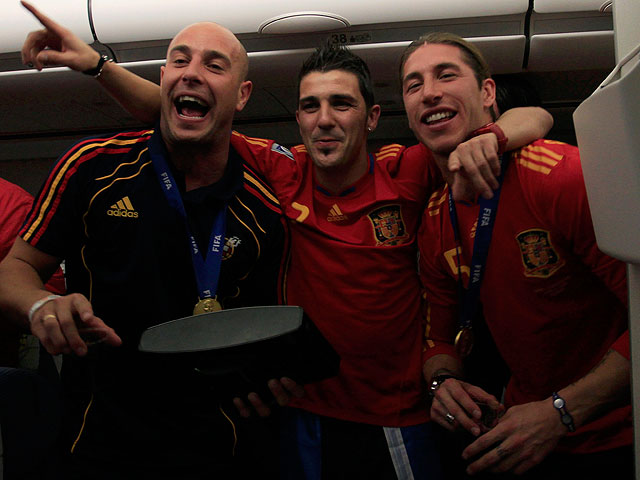 El regreso m&aacute;s dulce, desde Johannesburgo con la Copa