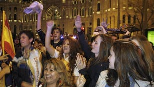 Ver v&iacute;deo  'Fiesta tranquila en Cibeles'