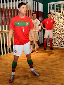 Cristiano Ronaldo, una de las estrellas más mediáticas, tiene su propia figura de cera Cristiano Ronaldo, una de las estrellas más mediáticas, tiene su propia figura de cera