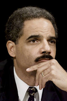 File image of Eric Holder testifying in Washington