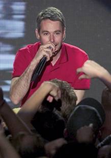 File photo of Adam Yauch of The Beastie Boys performing in Las Vegas