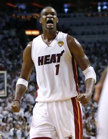 File photo of Miami Heat's Chris Bosh in Miami
