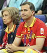 El pr&iacute;ncipe de Asturias junto a la reina Sofia durante el partido por el oro de los Juegos Ol&iacute;mpicos de Londres 2012, Estados Unidos vs Espa&ntilde;a.