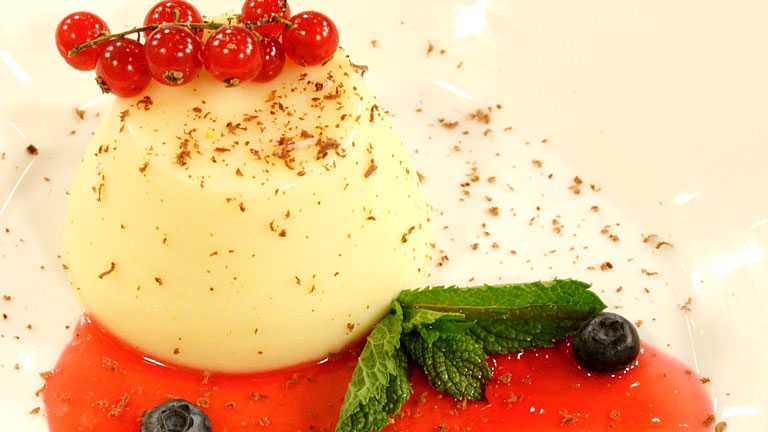 Flan de chocolate con frambuesa - Saber Cocinar - Postres 