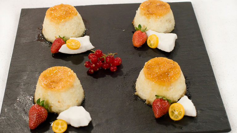 Saber Cocinar - Postres - Flan con leche de coco