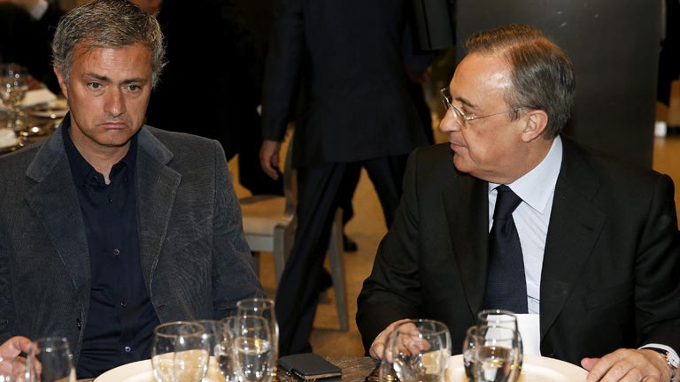 Florentino P&eacute;rez anuncia el adi&oacute;s de Mourinho