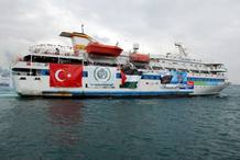 Fotografía de uno de los barcos que participó en la Flotilla de la Libertad contra el bloqueo a Gaza Fotografía de uno de los barcos que participó en la Flotilla de la Libertad contra el bloqueo a Gaza