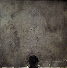 "Forma negra sobre quadrat gris", 1960