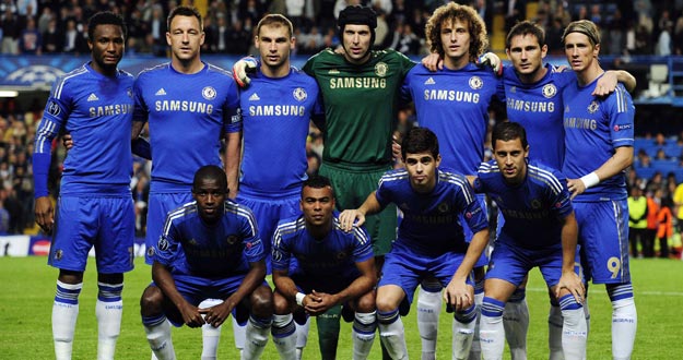 Formaci&oacute;n del Chelsea en su partido contra el Juventus de Tur&iacute;n en la primera jornada de Champions