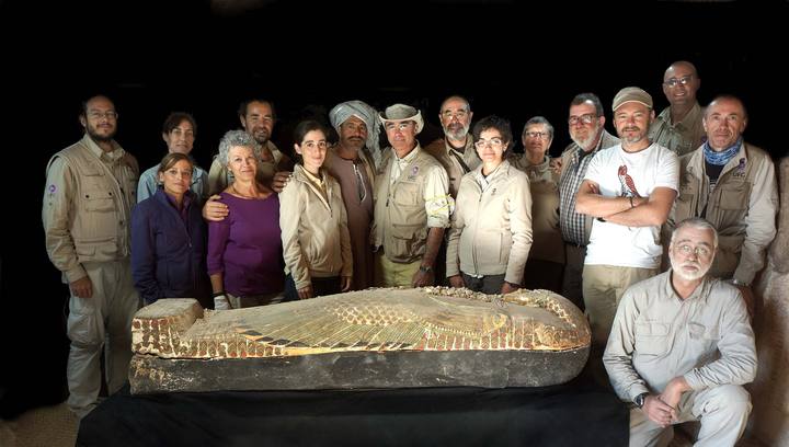 Foto del equipo de Proyecto Djehuty, que ha contado este año con 16 especialistas españoles y cuatro extranjeros.