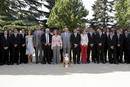 Los jugadores se hicieron la pertinente foto de familia con la Familia Real.
