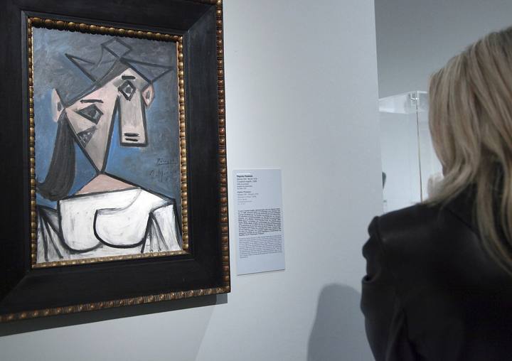 Fotograf&iacute;a archivo del 4 de enero de 2012 que muestra la obra del pintor malague&ntilde;o Pablo Picasso "Cabeza de Mujer" (1934), en la Galer&iacute;a Nacional de Atenas (Grecia)