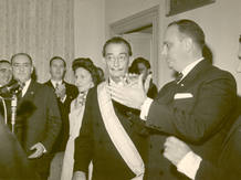 Fraga, Dal&iacute; y Gala en 1973