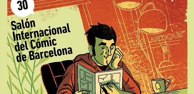 Fragmento del cartel del Sal&oacute;n del c&oacute;mic de Barcelona 2012