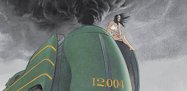 Fragmento de la portada del c&oacute;mic 'La Douce', de Fran&ccedil;ois Schuiten