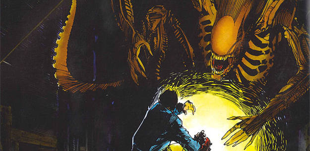 Fragmento de una viñeta de 'Alien: La historia ilustrada' , de Archie Goodwin y Walter Simonson Fragmento de una viñeta de 'Alien: La historia ilustrada' , de Archie Goodwin y Walter Simonson