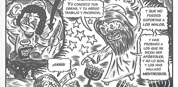 Fragmento de una vi&ntilde;eta de Dar&iacute;o Adanti para 'El Apocalipsis seg&uacute;n San Juan'