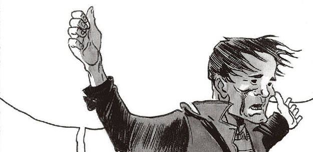 Fragmento de una vi&ntilde;eta de 'Pasolini', de Davide Toffolo
