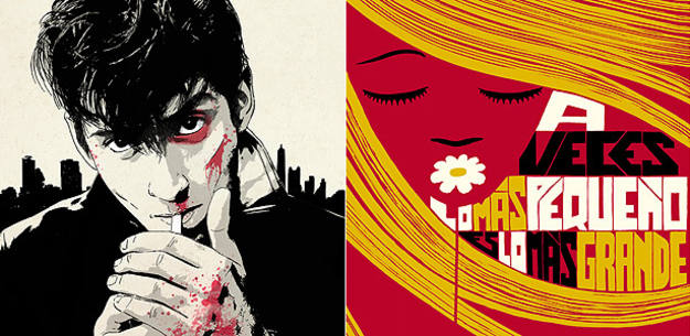 Fragmentos de ilustraciones de Óscar Giménez (Arctic Monkeys) e Iván Solbes (Cartel para la marca Nobel) Fragmentos de ilustraciones de Óscar Giménez (Arctic Monkeys) e Iván Solbes (Cartel para la marca Nobel)