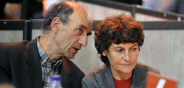Imagen de archivo de la ciclista Jeannie Longo y su marido, Patrice Ciprelli.