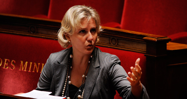 La ministra francesa de Familia, Nadine Morano, en la Asamblea Nacional.