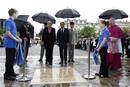 Frances President Hollande and Germanys Chancellor Merkel attend the 50th anniversary ceremony of a reconciliation meeting in Reims