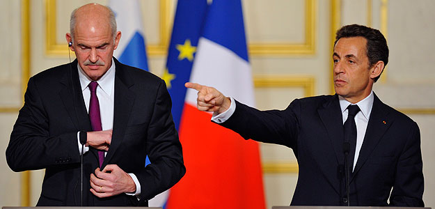 Sarkozy y Papandreu