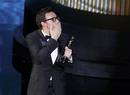 El director de The Artist, Michel Hazanavicius, en la gala de los Oscars 2012
