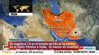 Ir al Video&nbsp;Un fuerte terremoto de magnitud 7,8 sacude el sureste de Ir&aacute;n