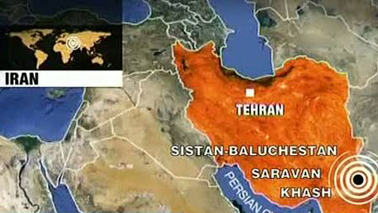 Un fuerte terremoto de magnitud 7,8 sacude el sureste de Irán