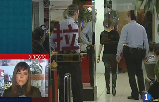 Las fuerzas de seguridad inspeccionan en Barcelona seis peluquer�as regentadas por chinos